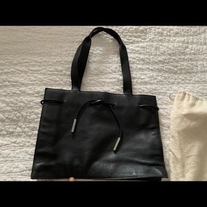 Vintage Gucci Pebbled Leather Tote with drawstring bag purse